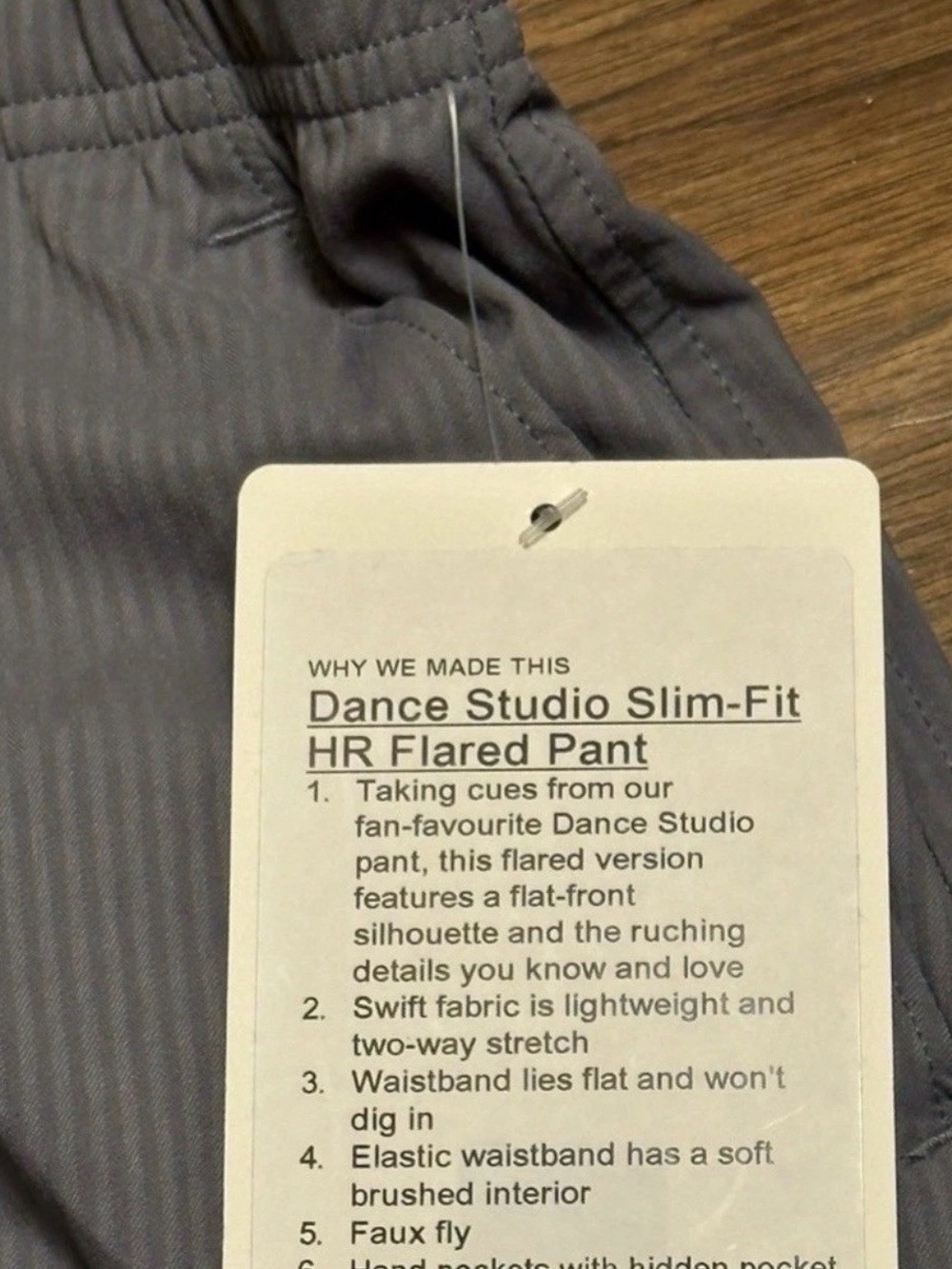 LULULEMON Dance Studio Slim-Fit High-Rise Flared Pant Gray Size XS $118 NWT - Picture 3 of 12